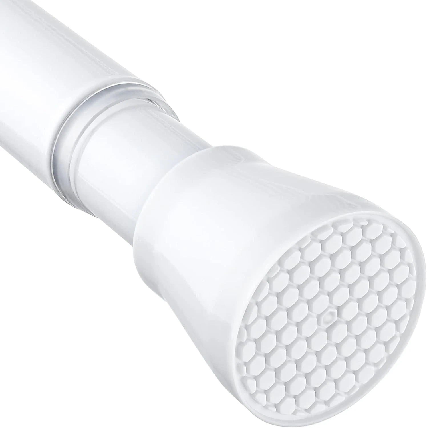White Tension Curtain Rod for Windows 28 to 48 inch, Adjustable Expandable 07FC0E-D4 - KOEEK