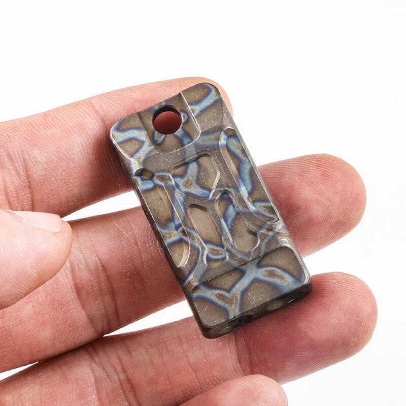 Titanium Twin Tubes SOS Whistle High Frequency Outdoor Survival EDC Keychain EDC - KOEEK