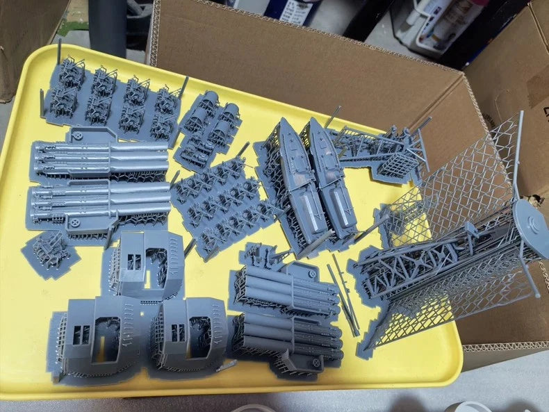 3D Printed 1/200 Japanese Navy Haguro Heavy Cruiser Unpainted Model Kit 07FC0E-D4 - KOEEK