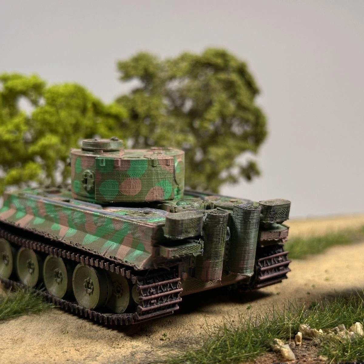 WWII German Tiger I Heavy Tank Finished 3D Printed World of Tanks Minor Flaw 07FC0E-D4 - KOEEK