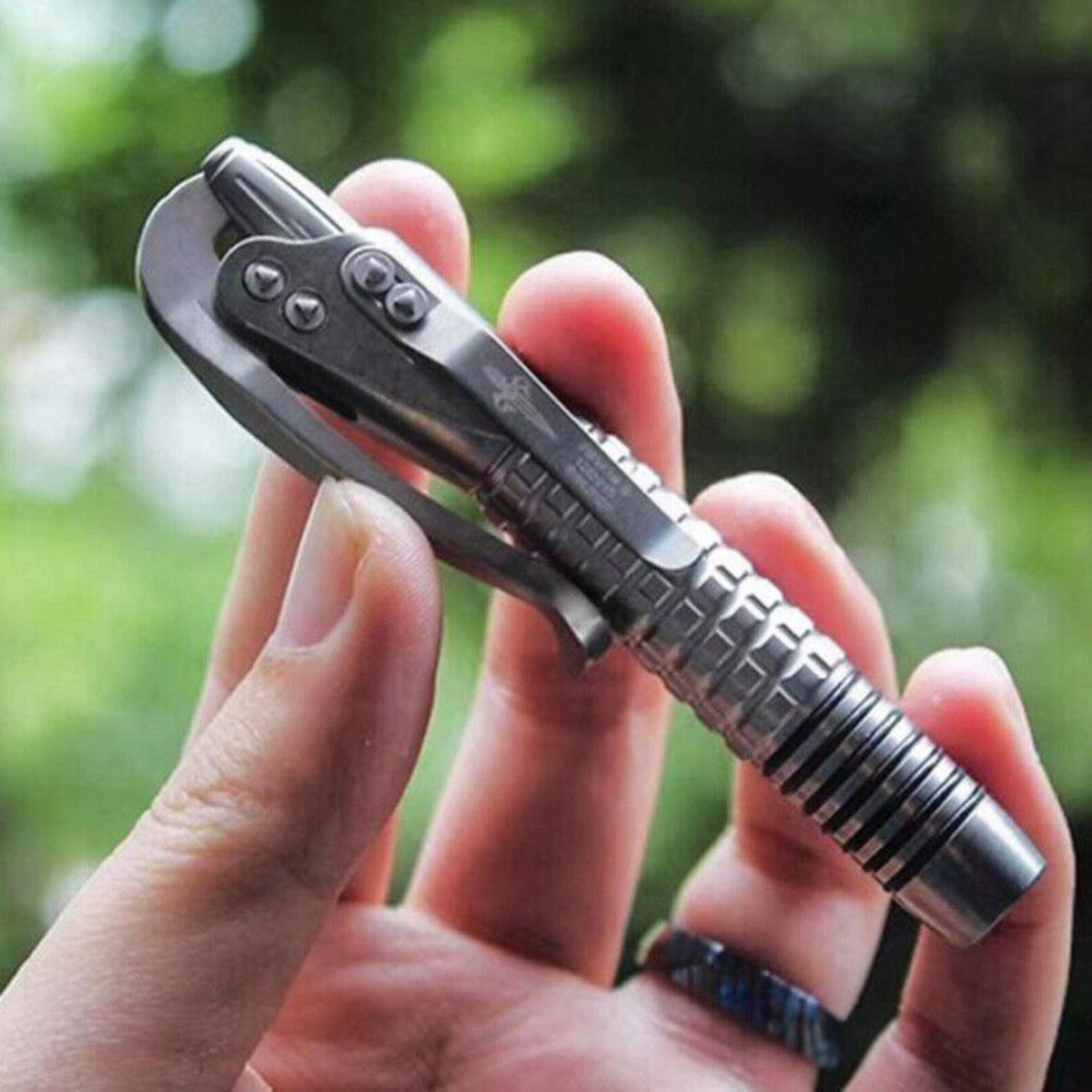 Titanium Alloy Signature Pen Technology Siphon Pen Outdoor Multi-functional Tool 07FC0E-D4 - KOEEK