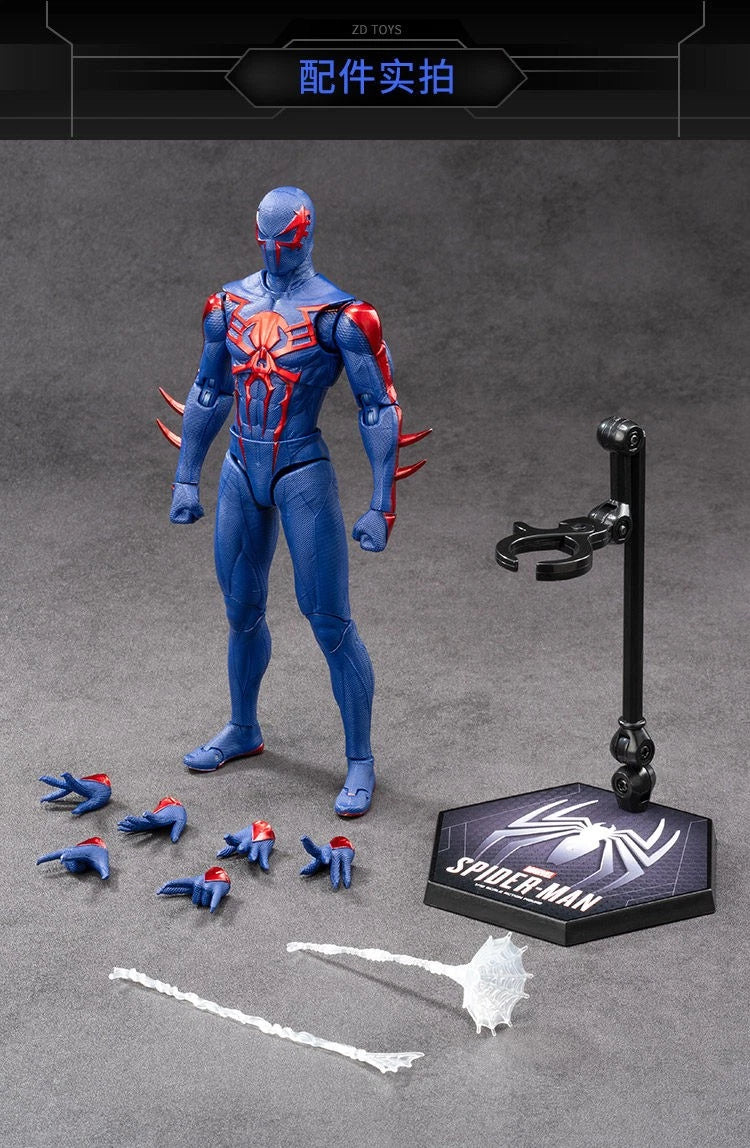 ZD Toys Marvel's Spider-Man 2099 Black Suit 7" Articulated Action Figure 07FC0E-D4 - KOEEK