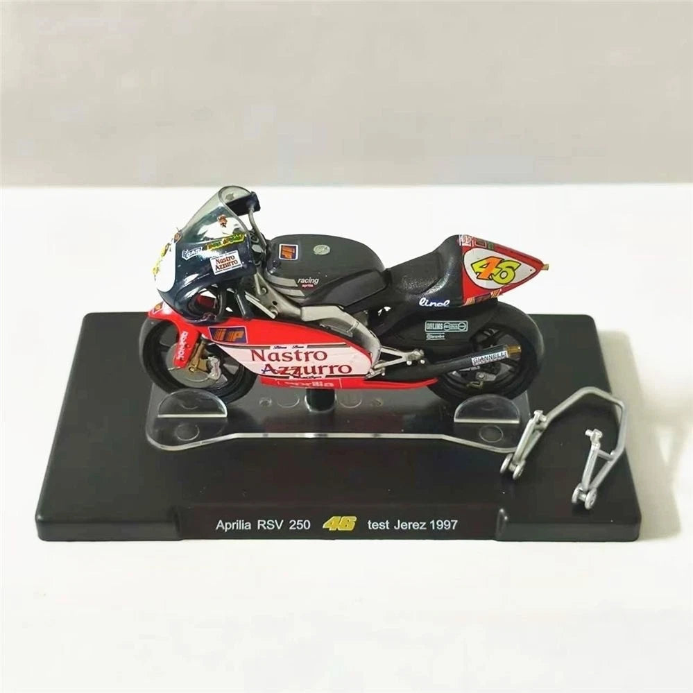 LEO 1/18 Aprilia RSW250 Rossi 46 Diecast Motorcycle Model Moto GP Collection LEO - KOEEK