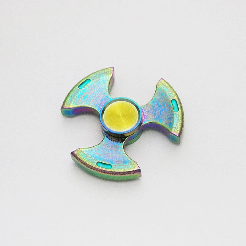 Pure Steel Fidget Hand Spinner Finger Gyro Toys EDC Focus Stress Reliever gift 07FC0E-D4 - KOEEK