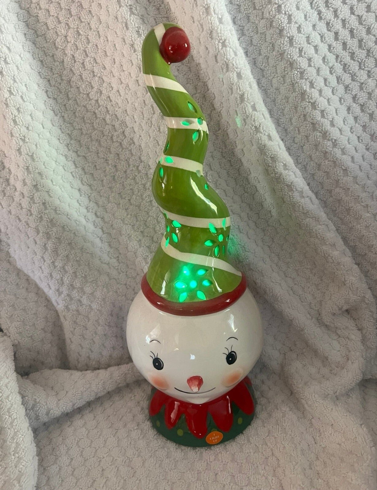 Johanna Parker Tall Spiral  Light Up Christmas Snowman JOHANNA PARKER - KOEEK