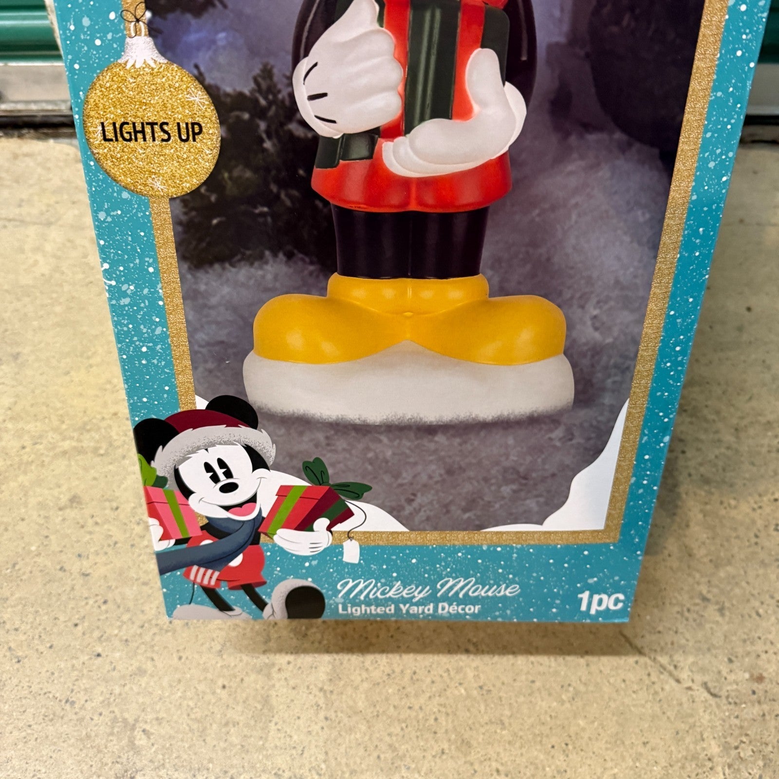 Disney Mickey Mouse Blow Mold Lighted Christmas Yard Decoration 2 FT Gemmy GEMMY - KOEEK