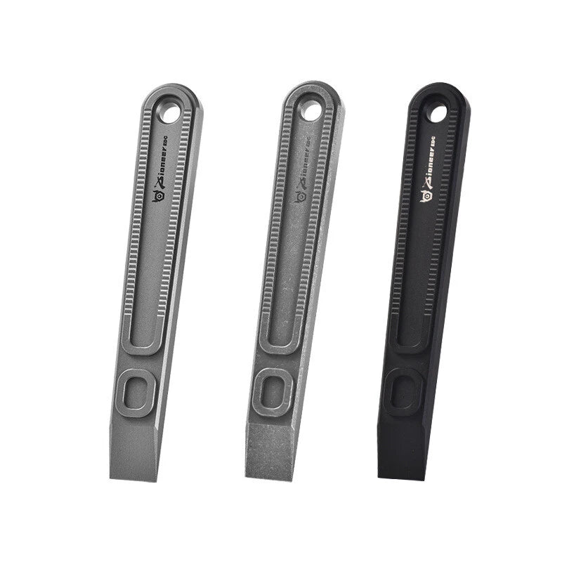 Hot Portable TC4 titanium alloy pry bar outdoor camping multifunctional EDC tool 07FC0E-D4 - KOEEK