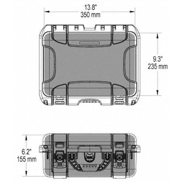 nye Nanuk Cases 915S-020Or-0A0 Orange Beskyttelsesetui, 15,8"LX 12,1"WX 6,8"D