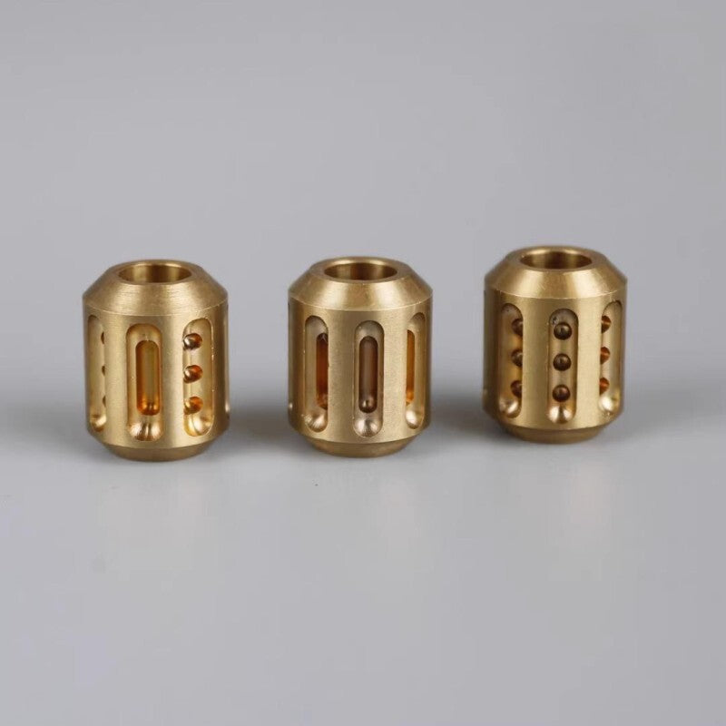 Solid Brass Knife Lanyard Bead Necklace Paracord Pendant Bracelet EDC Charm DIY 07FC0E-D4 - KOEEK