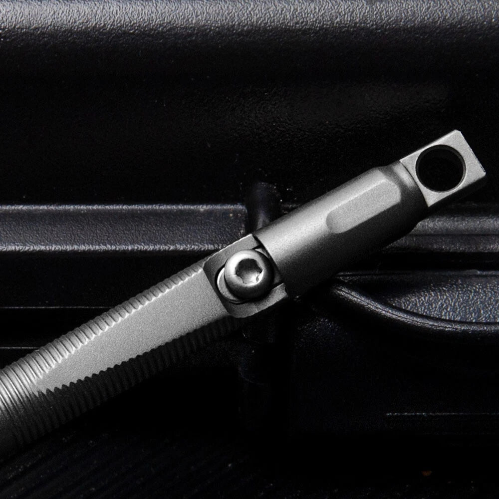 Mini Titanium Alloy Utility Pen Knife Keychain Portable EDC Blade Replaceable 07FC0E-D4 - KOEEK