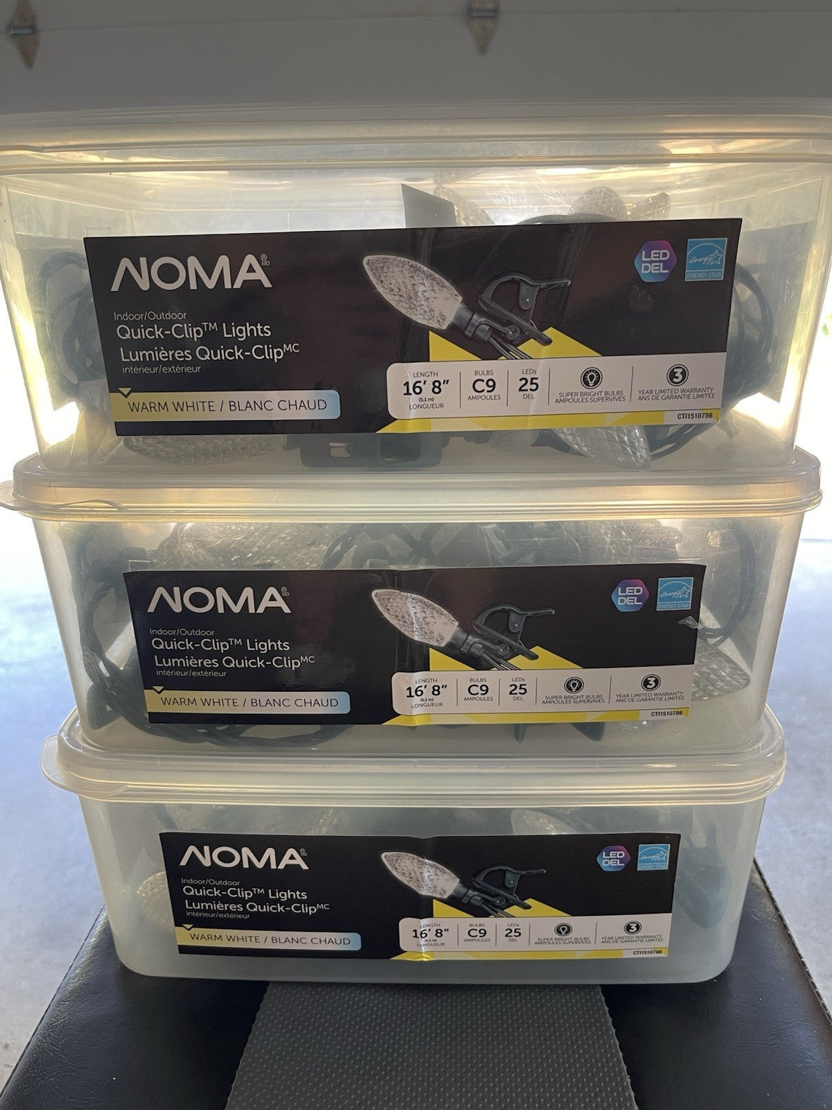 3 Sets NOMA Quick-Clip LED Christmas Lights – Warm White NOMA - KOEEK