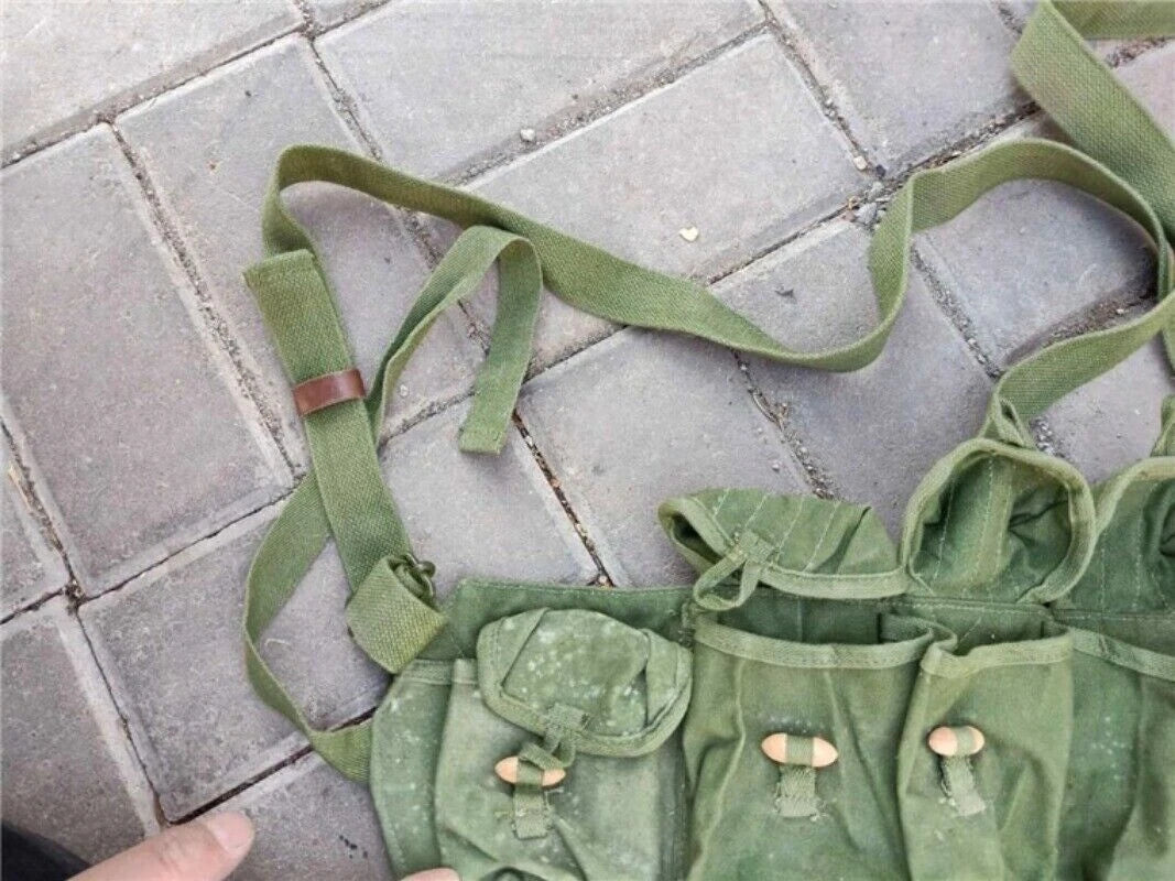 Surplus Vietnam War Chinese Type 63 Auto Chest Rig Ammo Pouch Military Bag Pack 07FC0E-D4 - KOEEK