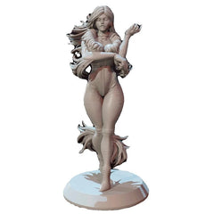 1/24 resin figure model Fantasy Woman 3D Printing unassembled unpainted 07FC0E-D4 - KOEEK