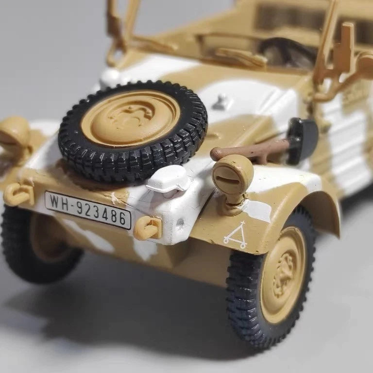 1:43 WWII German VW82 Kubelwagen Military Jeep Diecast Model Wehrmacht Display 07FC0E-D4 - KOEEK