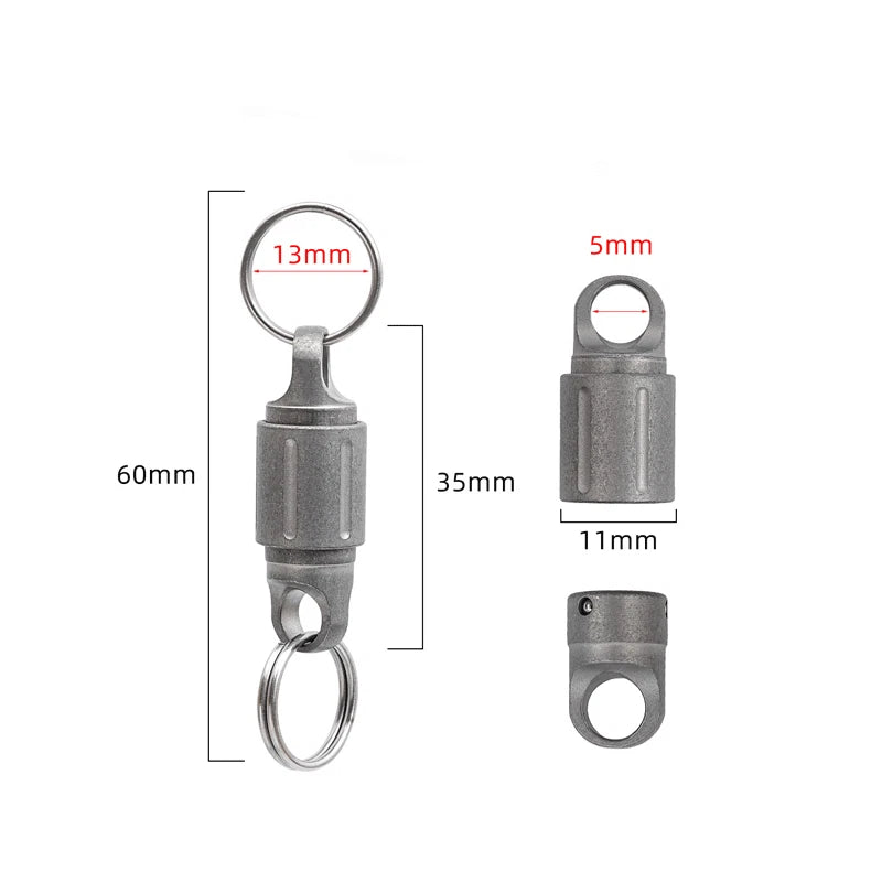 EDC 360 Degree Rotating Titanium Gimbal Keychain Car Keychains with Key Ring Hot 07FC0E-D4 - KOEEK