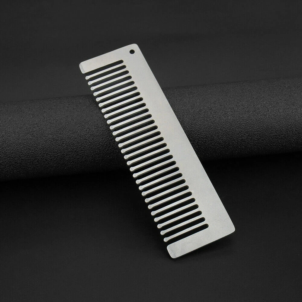 Titanium Antistatic Keychain Comb Unique Fashion Pocket Comb Health Hair CombEDC EDC - KOEEK