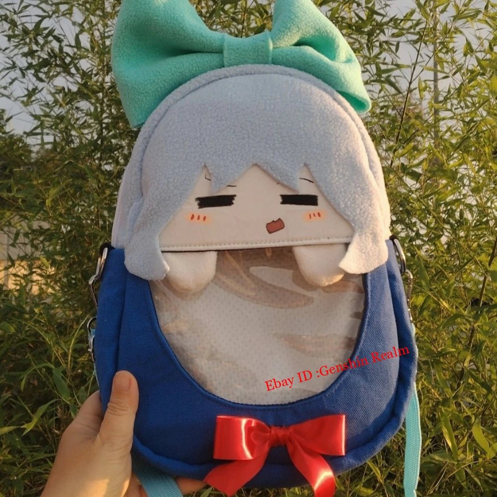Anime Touhou Project Cirno Fumo Series Plush One-Shoulder Crossbody Bag Gift 07FC0E-D4 - KOEEK