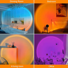 new Sunset LED Lamp Projector, 21 Colors Changing App & Remote Control Mood... 07FC0E-D4 - KOEEK