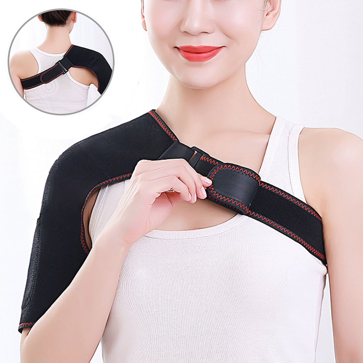 new Electric Heated Shoulder Brace Wrap Elbow Massager Joint  Pain Relief koeek - KOEEK