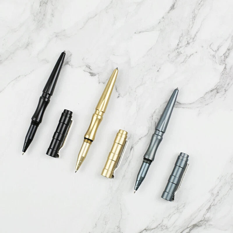 Aluminum Alloy Tool EDC Toy Pen Tungsten Steel Head Portable Pen W/clip Gift 07FC0E-D4 - KOEEK