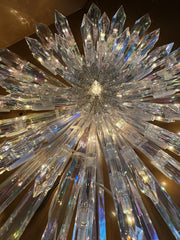 GE 50 Light Large Crystal Style Star Snowflake Christmas Tree Topper Big 14" wBX GE - KOEEK