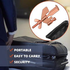 new 1 PCS Upgraded Portable 1 pcs Rose Gold Door Lock, Black 07FC0E-D4 - KOEEK