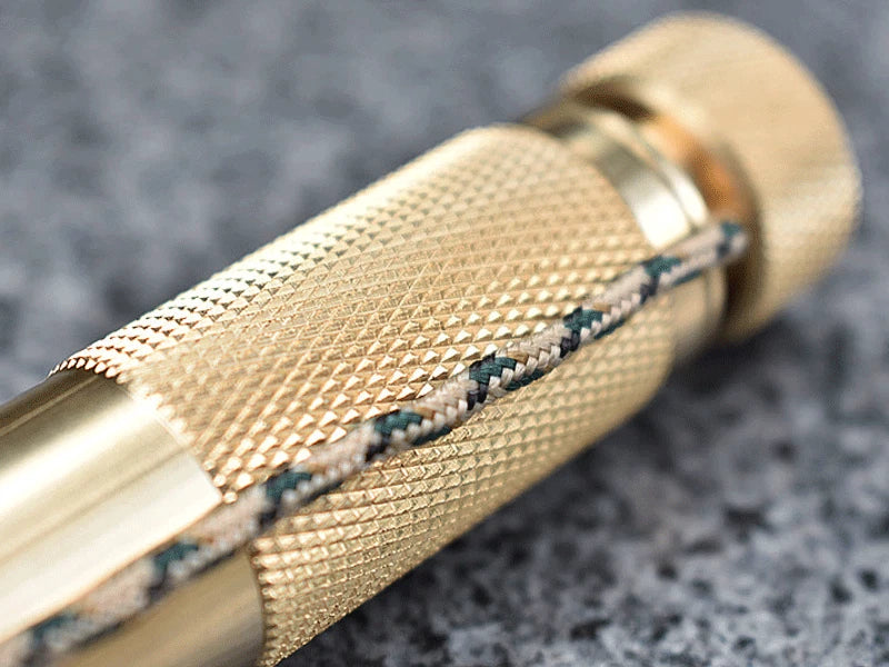 EDC Brass Waterproof Pill Case Container Box Pendant Compass Multi Tool Gift 07FC0E-D4 - KOEEK
