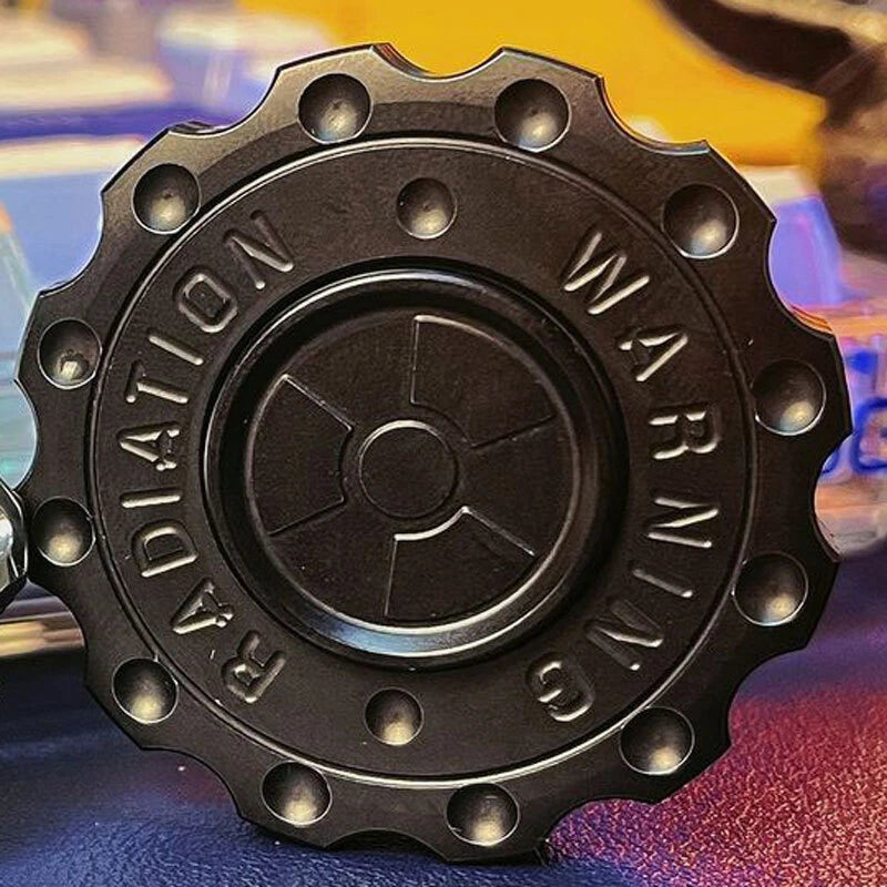 Radiation Warning Fidget Clicker Spinner EDC Gear Hand Spinner Adult Fidget Toys 07FC0E-D4 - KOEEK