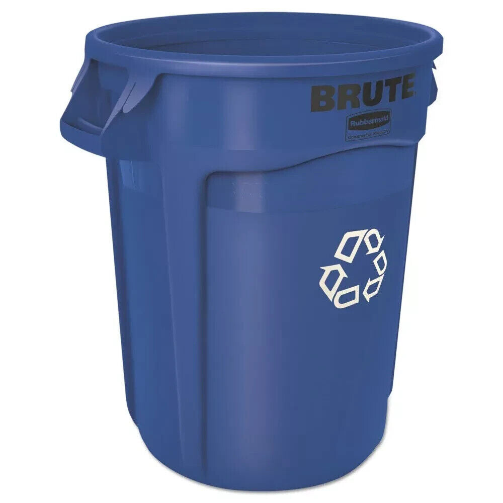 new Rubbermaid Brute Recycling Container Round 32 Gal Blue 263273be koeek - KOEEK