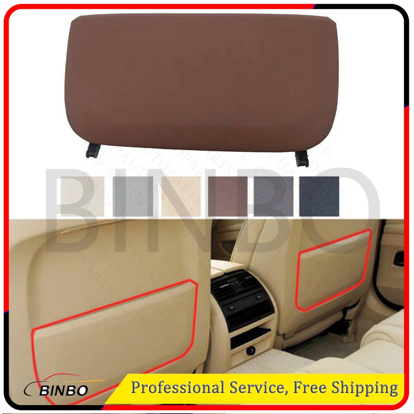 Rear panel of car seat Fit For BMW 5 Series GT F07 Sedan F10 Travel Edition F11 07FC0E-D4 - KOEEK