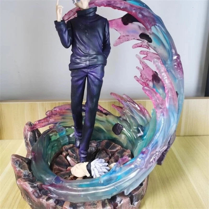 Anime Jujutsu Kaisen Satoru Gojo PVC Figure Statue Double-Head Collection Gift 07FC0E-D4 - KOEEK