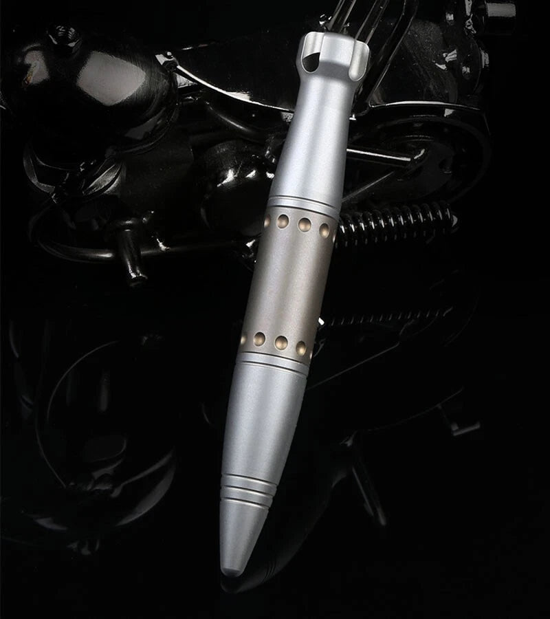 Mini Pocket Titanium Ball Pen Signature Tactical Writing Outdoor Record Pen 07FC0E-D4 - KOEEK