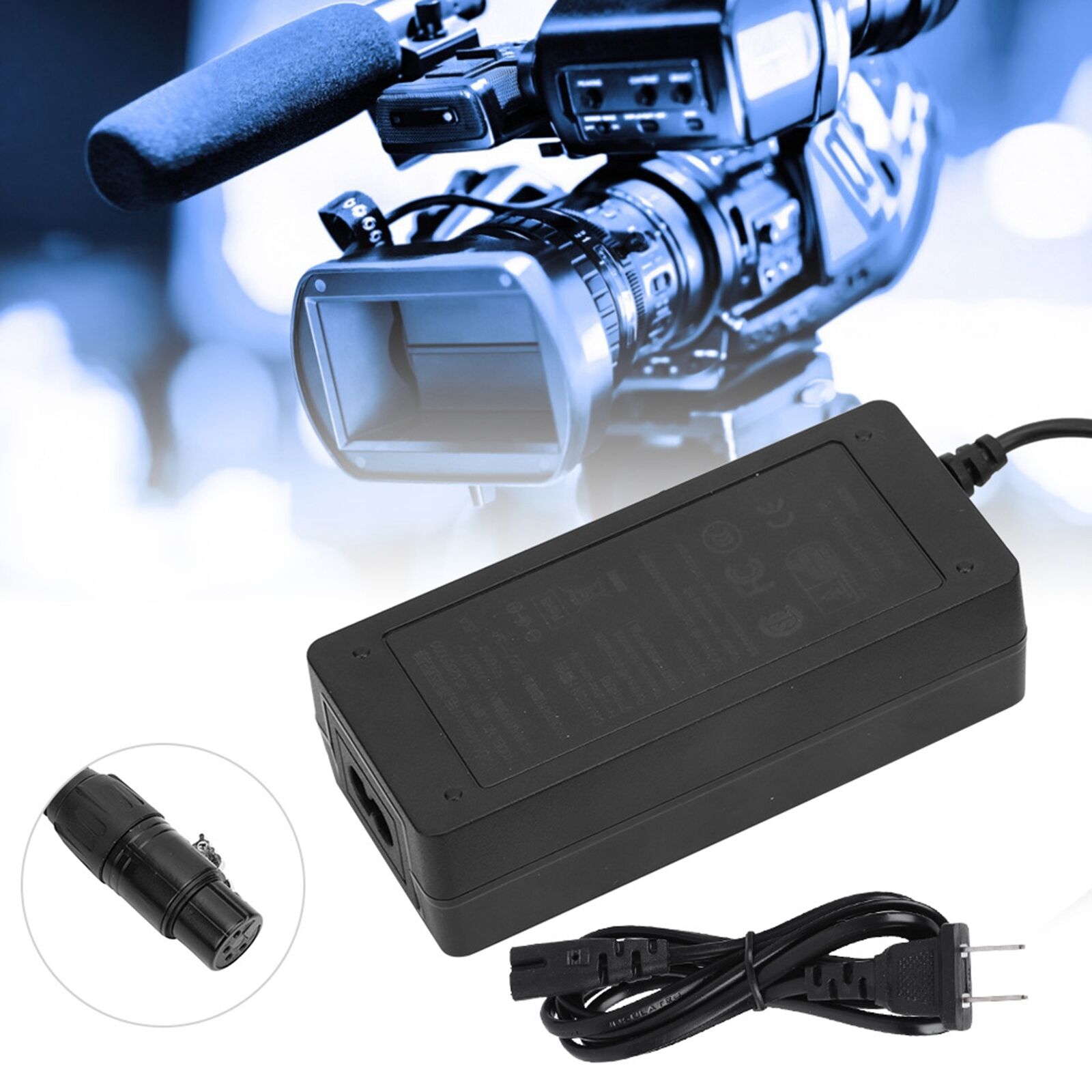 new (1)4 Core XLR Connector Adapter Professional Camcorder Charger Practical koeek - KOEEK