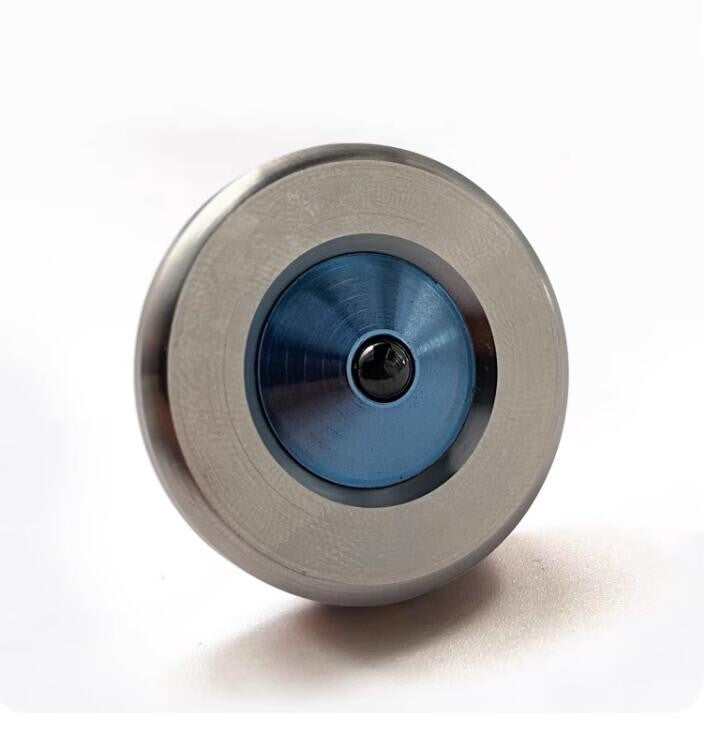 Titanium Stainless Steel Spinning Top Finger Spinner Ceramic bead Fidget EDC Toy 07FC0E-D4 - KOEEK