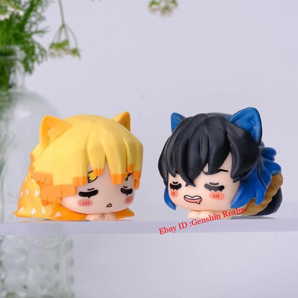 6Pcs/Set Anime Demon Slayer Kamado Tanjirou Pvc Figure Model Collection Decor 07FC0E-D4 - KOEEK