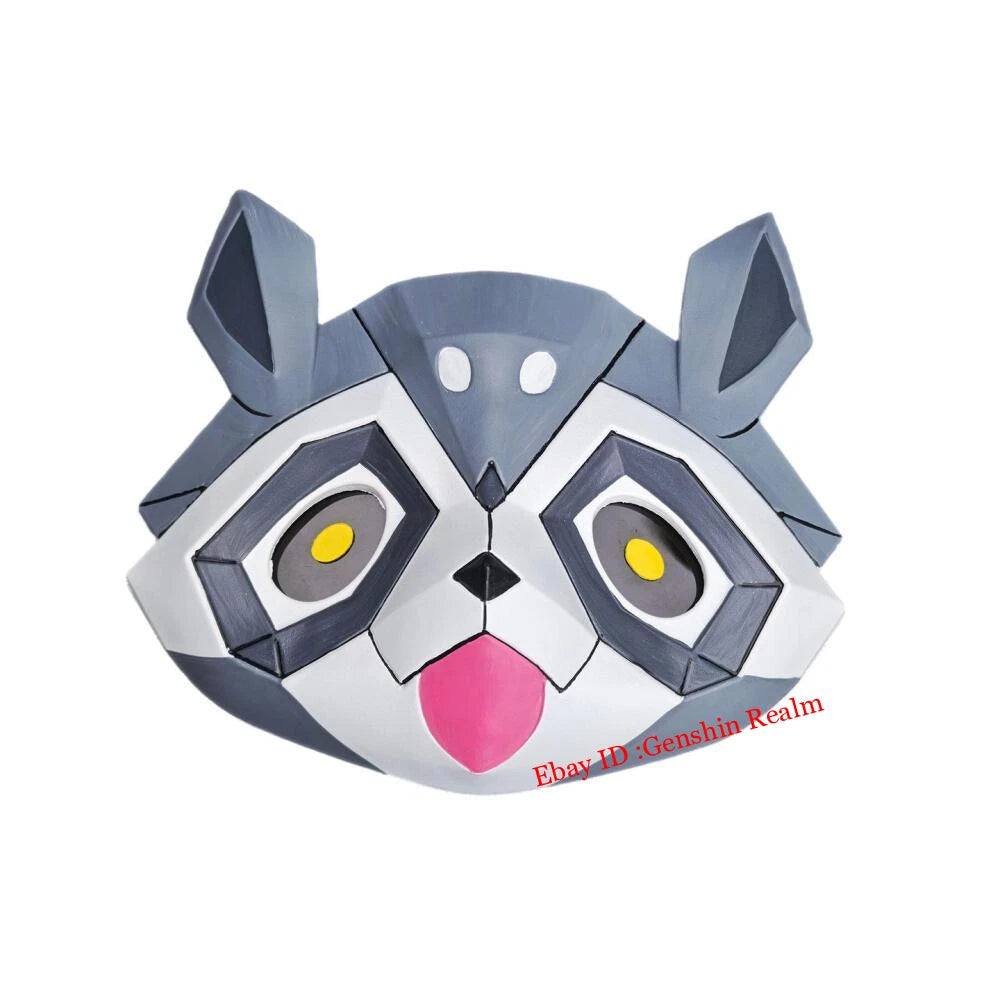 Anime Honkai: Star Rail Stelle Cosplay Raccoon’s Acolyte Mask Prop Collectible 07FC0E-D4 - KOEEK