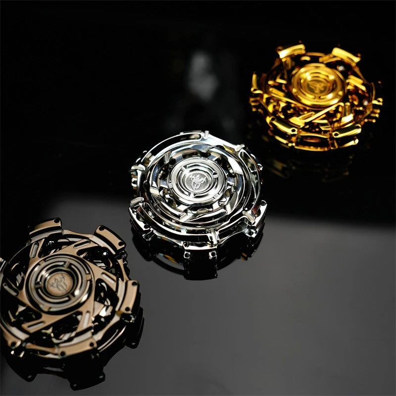 EDC Novelty Stainless Steel Hand Spinner Fun Fidget Spinner Fidget Toys Gift 07FC0E-D4 - KOEEK