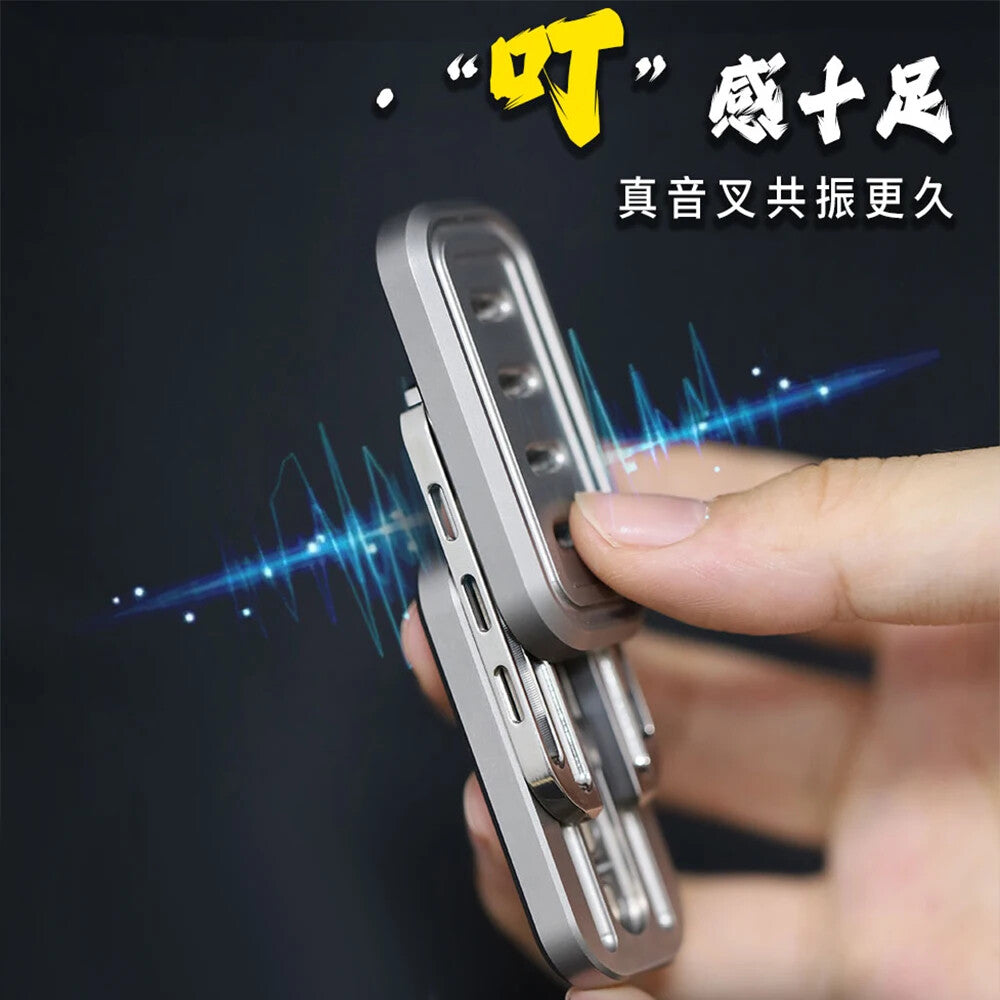 EDC Titanium Alloy Push Slider Mechanical Intensive Toy Decompression Tools Gift 07FC0E-D4 - KOEEK