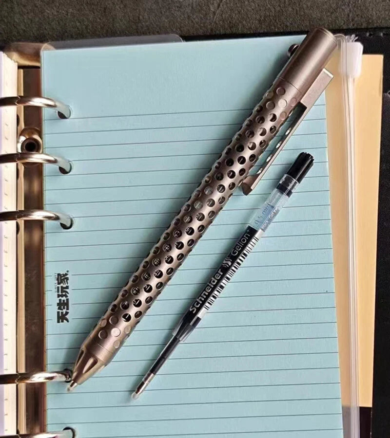 Five Styles All TC4 Titanium Alloy Business Signature outdoor Tool Gift Gel Pen 07FC0E-D4 - KOEEK