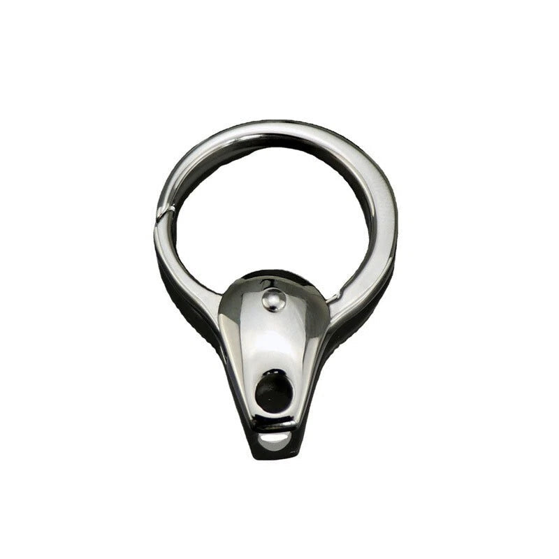 2pcs  Stainless Steel Keychain Carabiner Portable Car Key Bag Pendant EDC 07FC0E-D4 - KOEEK