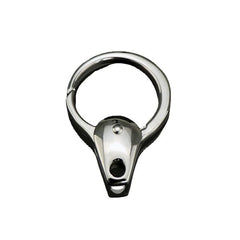 2pcs  Stainless Steel Keychain Carabiner Portable Car Key Bag Pendant EDC 07FC0E-D4 - KOEEK