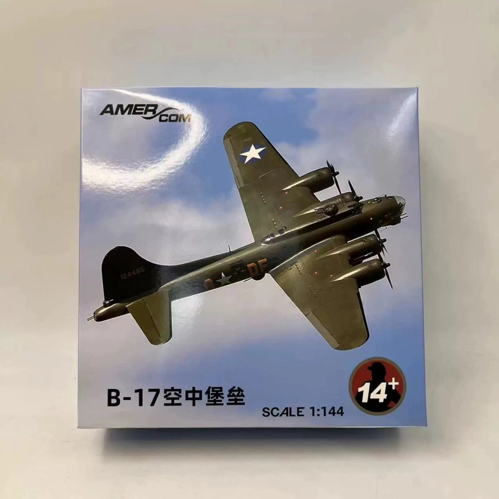 1:144 US B-17 Flying Fortress Memphis Belle Diecast Model Aircraft WWII US Bombe 07FC0E-D4 - KOEEK