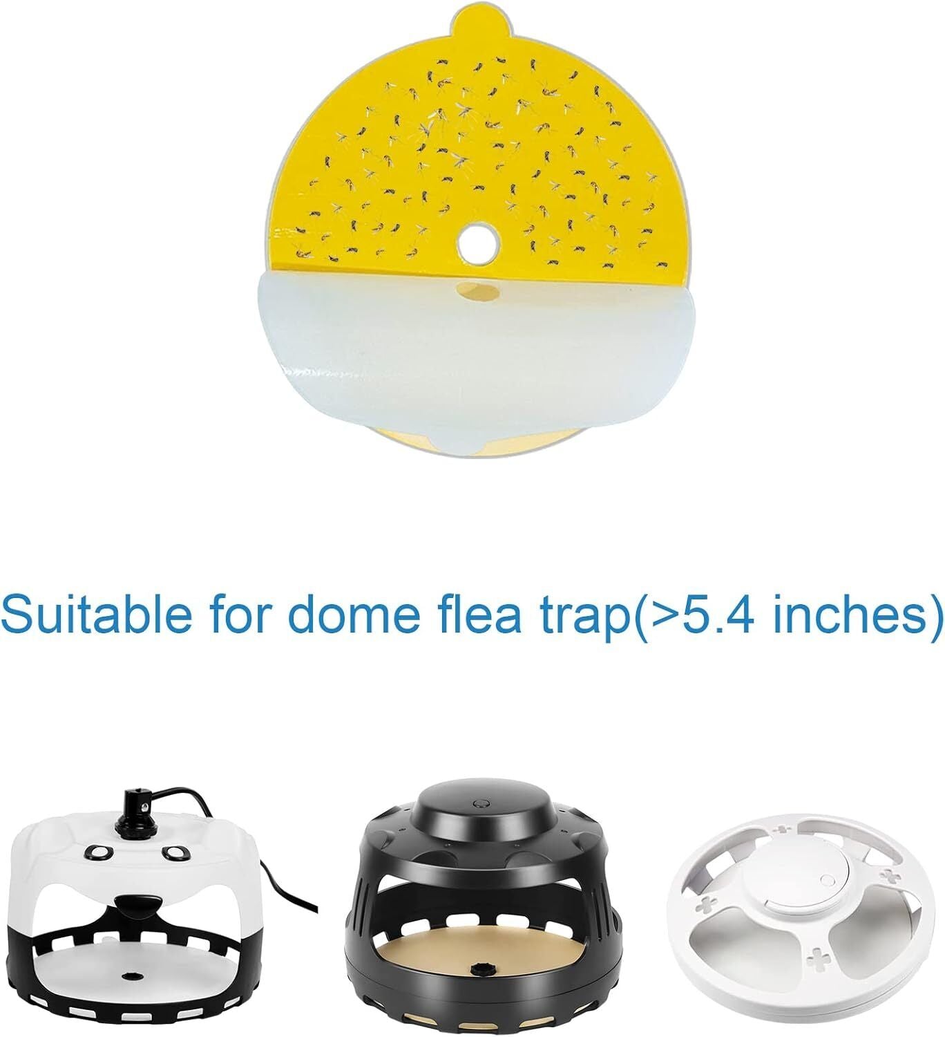 new 24 Pcs Flea Trap Refill Discs 5.4" Replacement Glue Boards with Hole for... 07FC0E-D4 - KOEEK