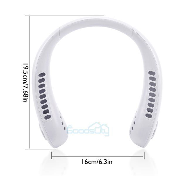 new Portable Mini Hanging Neckband Fan Bladeless Fans Hands USB Rechargeable