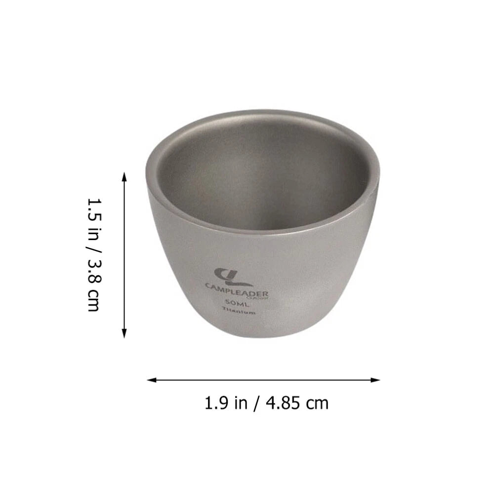 Titanium Outdoor Tea Set Travel Coffe Mug Portable Coffee Cup EDC Gifts 07FC0E-D4 - KOEEK