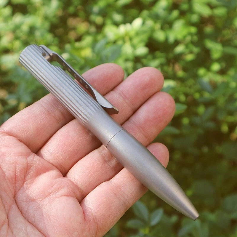 Titanium Alloy Ballpoint Pen Business Office Signature Pen EDC Pocket Multi Tool 07FC0E-D4 - KOEEK
