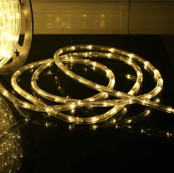 - 100ft 360 LED Waterproof Rope Lights 110V Connectable Indoor Outdoor 07FC0E-D4 - KOEEK