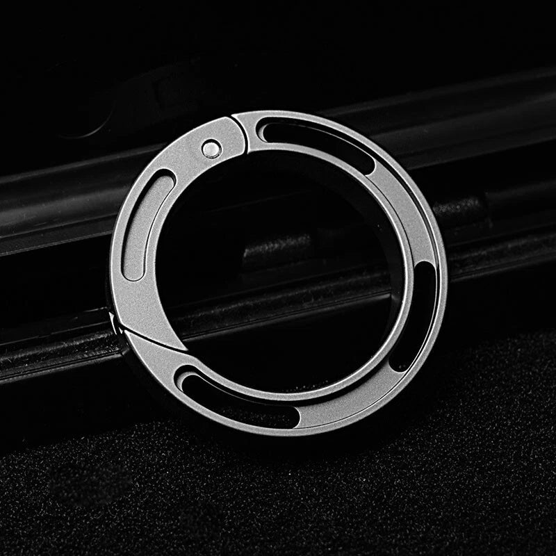 EDC Titanium Alloy Creative Keychain Carabiner Portable Hanging Buckle for Gift 07FC0E-D4 - KOEEK