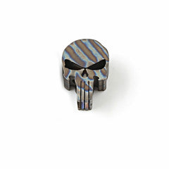 Flame TC4 Titanium Punisher Skull Parachute Cord Lanyard Bead Pendant DZ-01F EDC 07FC0E-D4 - KOEEK