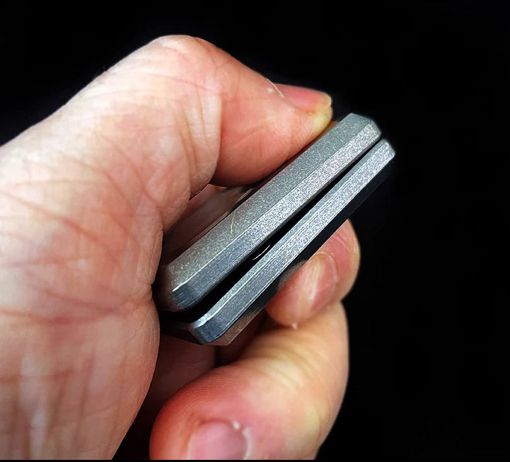Titanium Alloy Gyro Ratchet Decompression EDC Toy Fingertip Fidget Slider Clicke 07FC0E-D4 - KOEEK